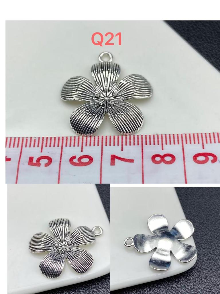 Retro Silver Butterfly & Star Bowknot Flower Alloy Jewelry Nail Gold Metal Accessories