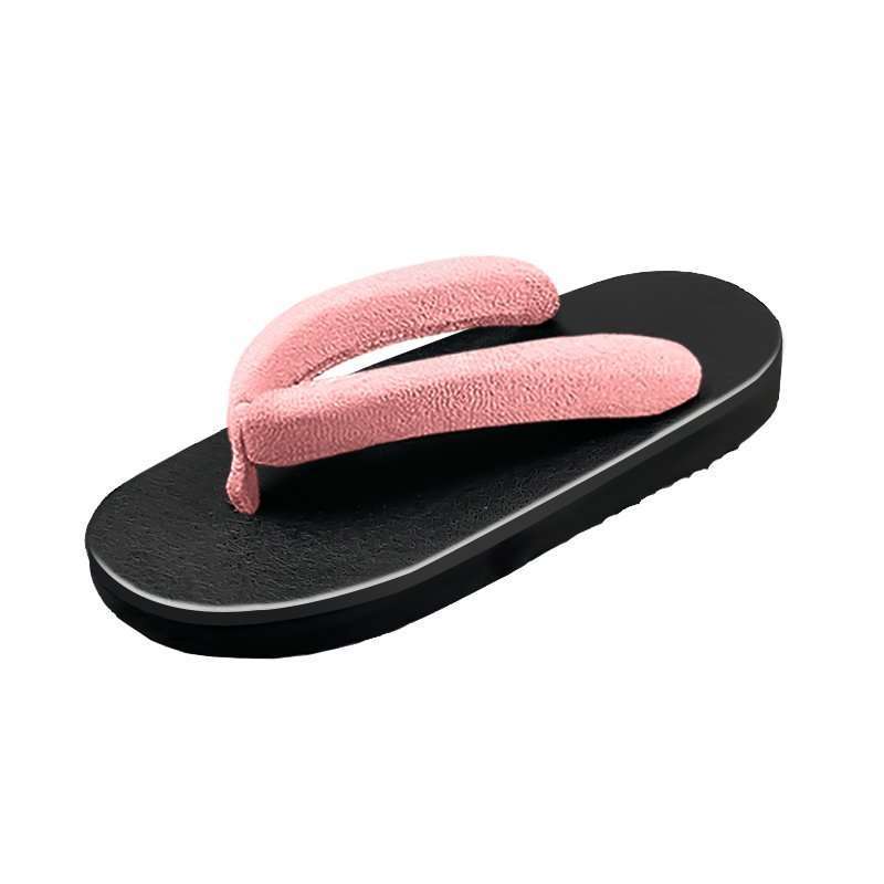 Japanese men's flat substitute clogs round head pinch feet men's clogs women's flip-flops cool slippers flat heel soft bottom sandals