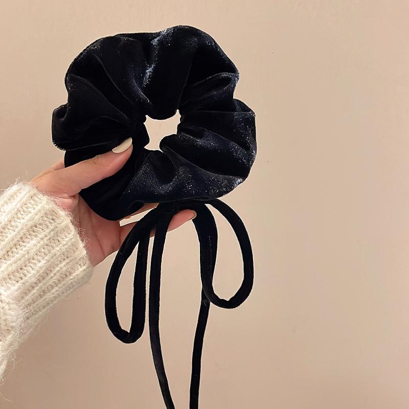 

Элегантная бархатная лента-скранчи для волос для женщин и девочек, эластичные резинки для волос, аксессуары, резинка для волос, веревка, головной убор about 11x35 cm