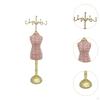Jewelry Display Stand Holder Mannequin Dress Easy to Use Necklace Showcase Hanging Rack