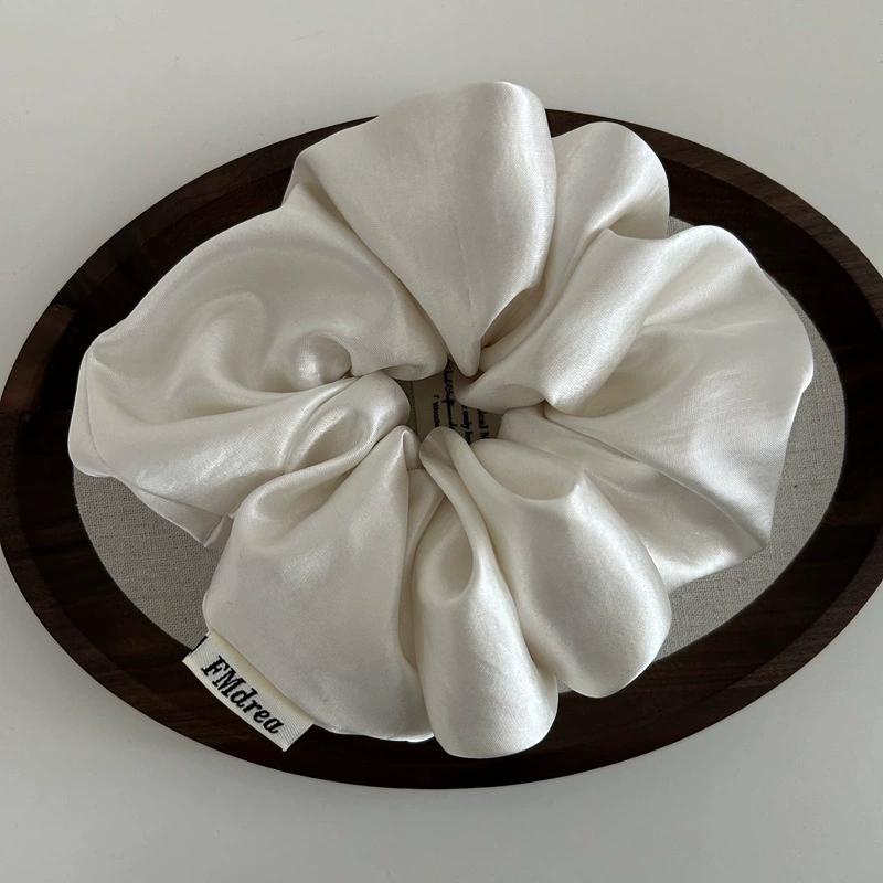korea big silk scrunchies for women elastic  blue hair tie girls large hair rubber bands satin scrunchies hair accessories