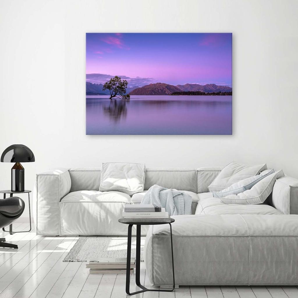 Canvas Print Landscape Tree Purple