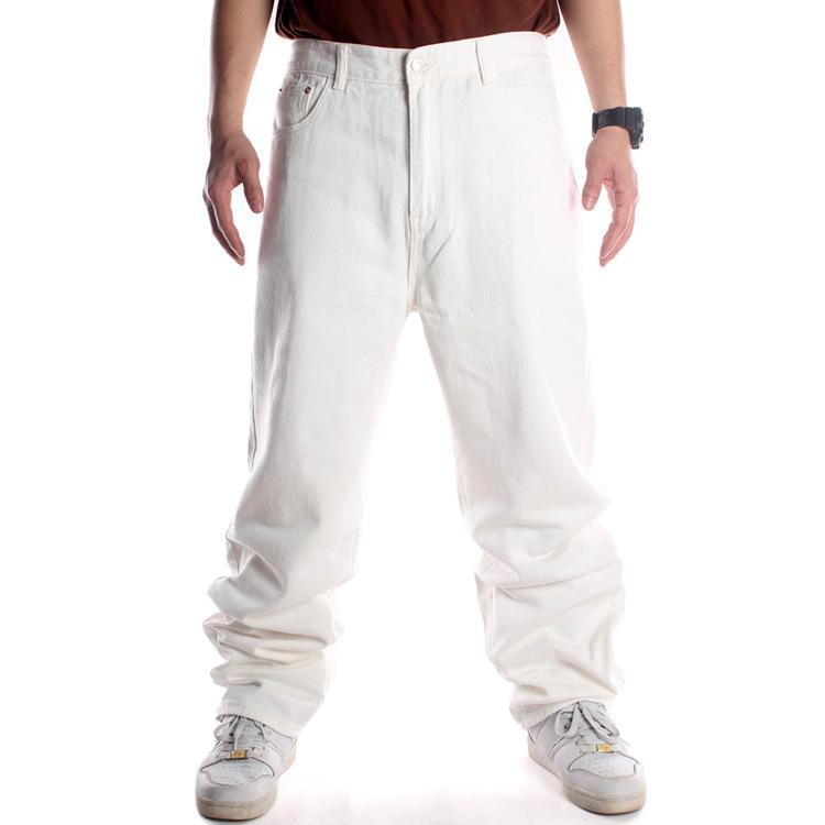 Men's European & American Style Loose Fit Street Dance Skateboard Hip-Hop Jeans