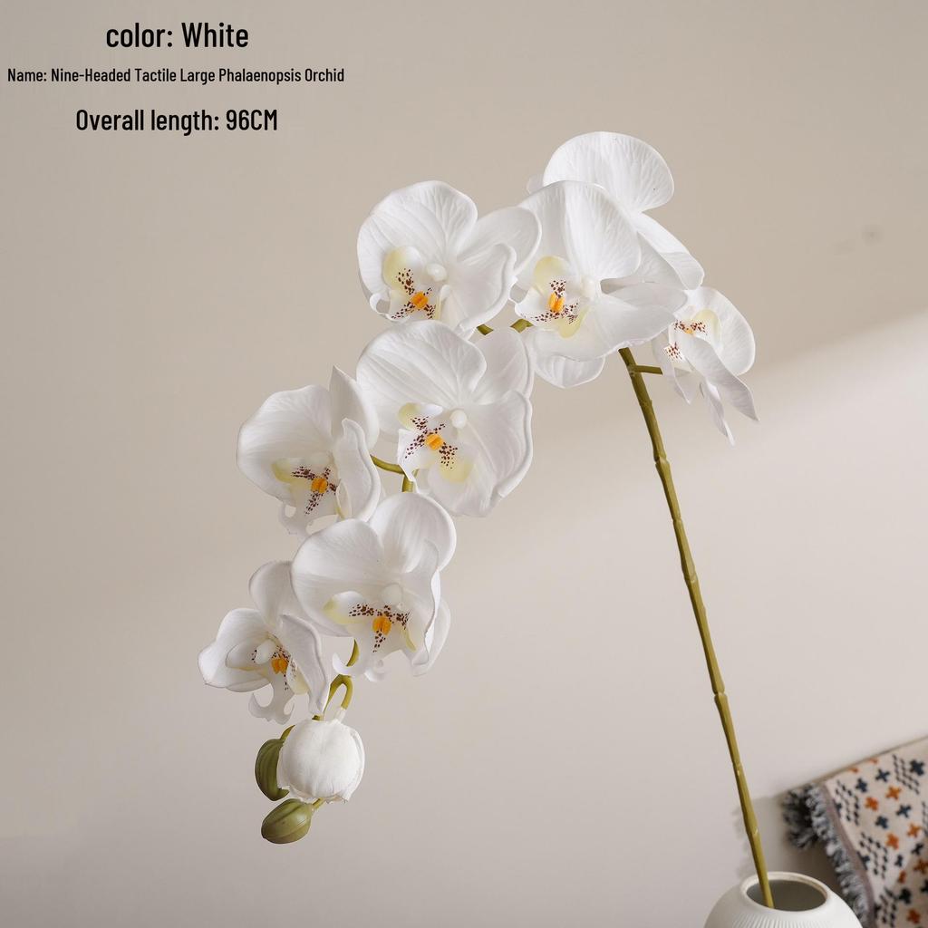 Large Wet Feel Phalaenopsis Orchid Artificial Flower for Home Décor and Weddings