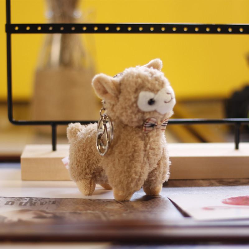 Cute Cute Alpaca Pendant Plush Toy Grass Mud Horse Small Mini Doll School Bag Hanging Keychain Doll