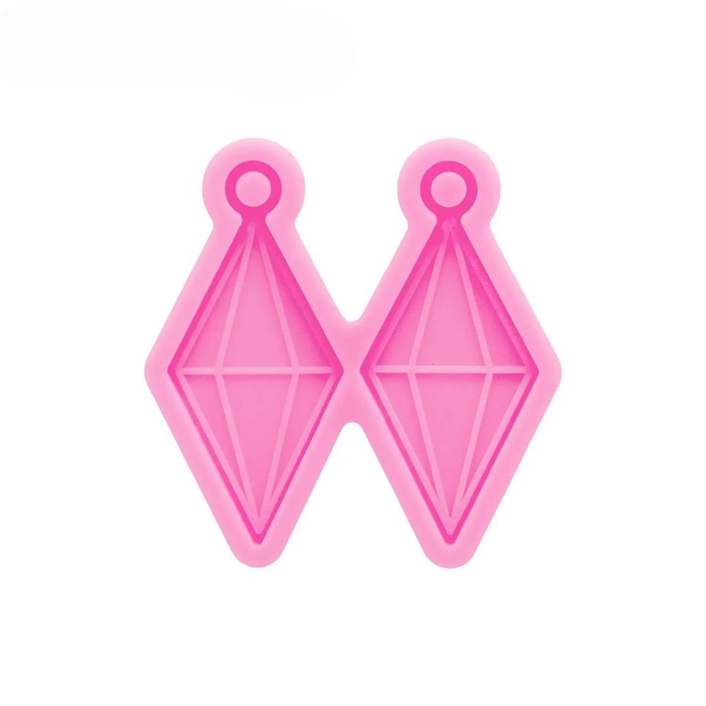 Glossy Horseshoe/Heart/Kunai Knife Earrings Silicone Molds Make Crafts with Epoxy DIY Handmade charms Resin art Mold