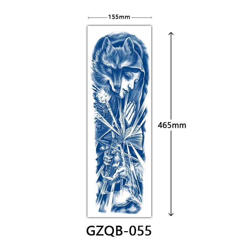 Herbal Tattoo Stickers, Semi-Permanent Tattoo Stickers, Herbal Juice Full Arm Tattoo Stickers