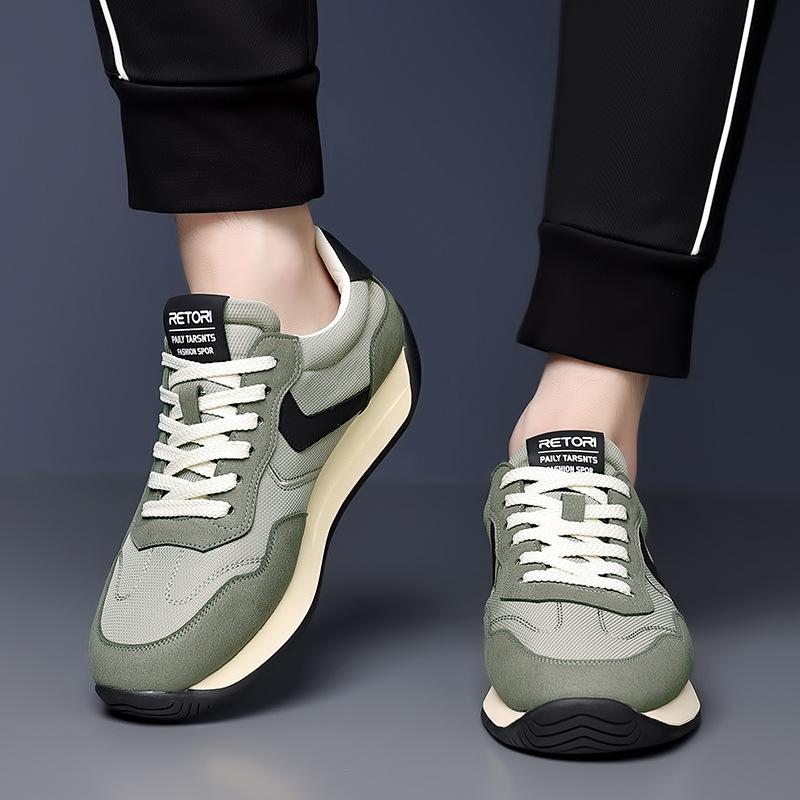 Men's Shoes Spring and Summer Breathable Mesh Sneakers Casual Shoes Versatile Lightweight Soft-soled Running Shoes 2025