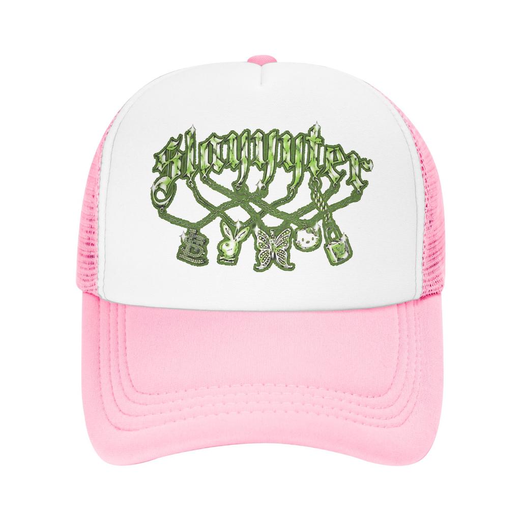 Mesh Sun Hats Pink Slayyyters Chain Spring Baseball Cap For UnisexTeens  Casual Outdoor Gym Baseball Caps