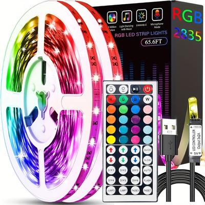 65.6Ft/32.8Ft LED Strip Lights: Transform Your Living Room Into A Magical Christmas Wonderland