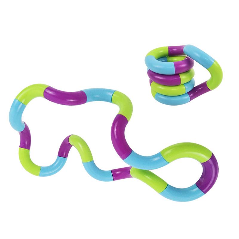 Giocattoli Fidget Silenziosi e Tortili, da Spremere, Torcere e Far Girare, Giocattolo Sensoriale Multicolore per Bambini, Giocattoli per Alleviare lo Stress e Strumenti Educativi
