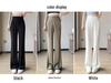 High Waist Micro Flare Wide Leg Pants for Women - Summer 2025 Slimming Draped Style