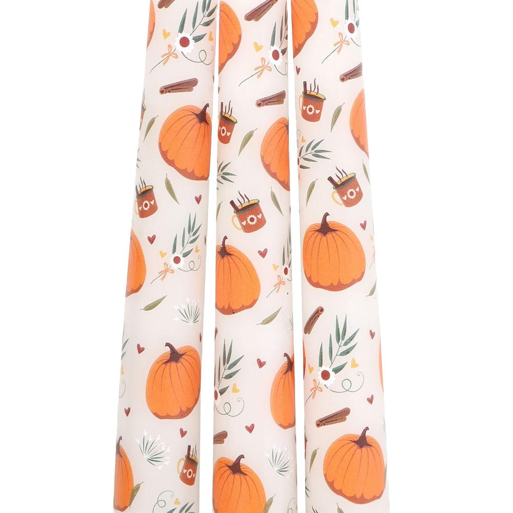 Something Different Taper Pumpkin Candles Set (Pack of 3)