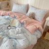 2026 Cartoon Style Embroidered Puffy Cotton Bedding Set