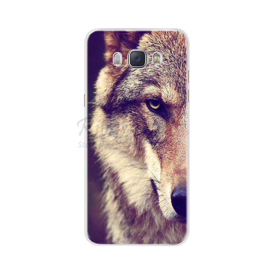 For Funda Samsung Galaxy J5 2016 Case J510 J510F Cover Flowers Painted Back Protective Phone Case For Coque Samsung J5 2016 Case