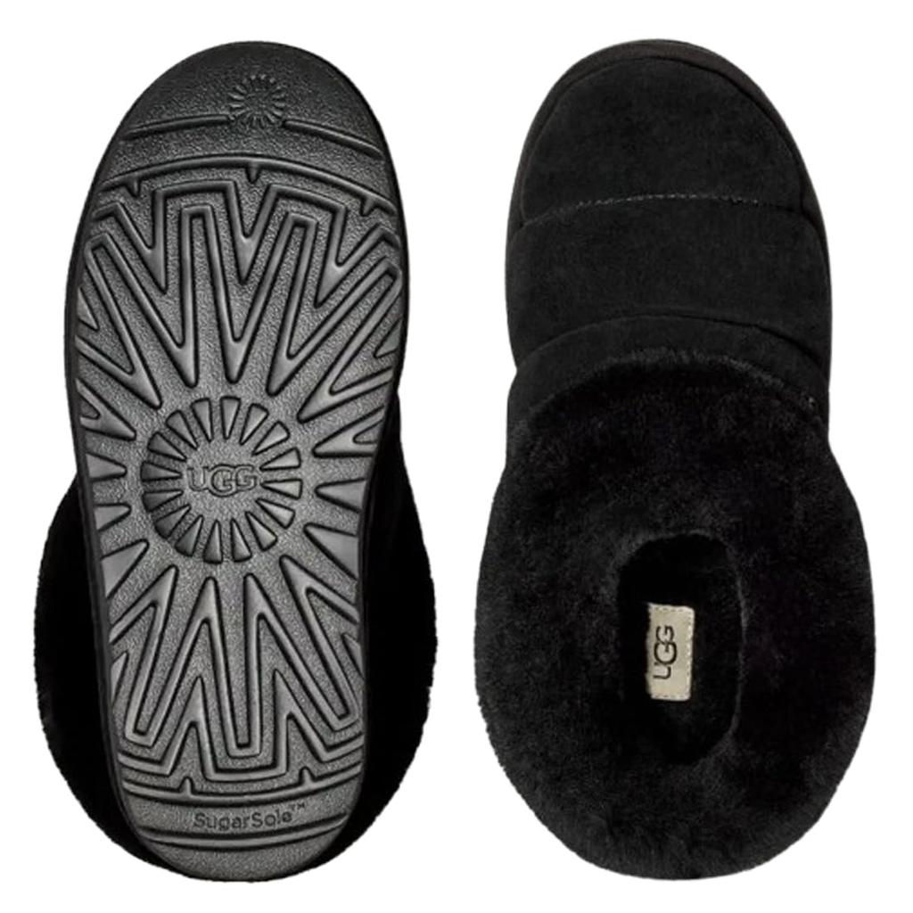 UGG Tazzlita Shearling with Suede and Thick Size 6 1146390 Women's Sandals/Slippers Soles, (23.0cm), Black, (Used)