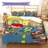 Rocket Power Cartoon Pattern Bedding Set Quilt Cover Pillowcase Home Decor Gift (1 * duvet cover + 2 * pillowcase, without core)