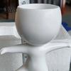 Nordic Home Decor Planter Fun Workout Figure Planter, Modern Resin Treadmill Runner Plant Pot, Dumbbell Creative Sports Body Builder Holder, Cute Head