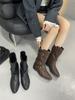 2025 New Autumn and Winter Pointed Short Boots Women's Shoes