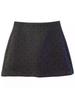2026 Spring Retro High-Waisted Polka Dot Wool A-Line Skirt - Korean Style, Slimming, Anti-Exposure