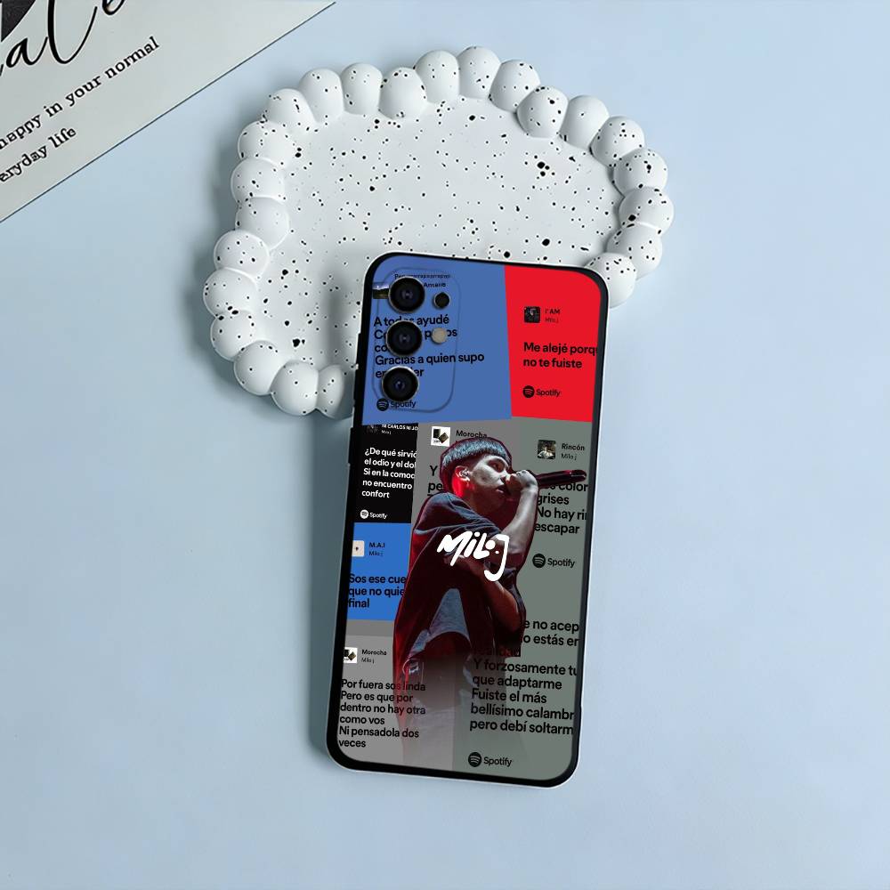 

Top Gen Z artist Singer M-Milo Phone Case For Samsung S25,S24,S21,S22,S23,S30,Ultra,S20,Plus,Fe,Lite,Black Soft Silicone Samsung S24Plus