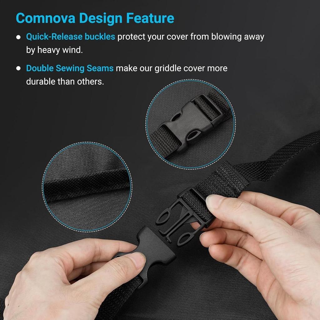 Outdoor Grill Cover Fade Resistant Heavy Duty Waterproof Protection Propane Grill Cover For Charcoal Table Cart Pit Protection