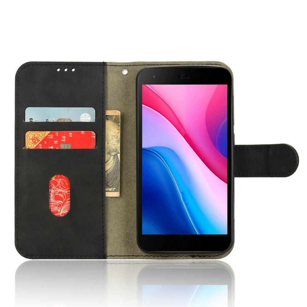 For ZTE Blade A35 Lite Leather Case Skin-Feel Anti-Drop Wallet Flip Phone Cover