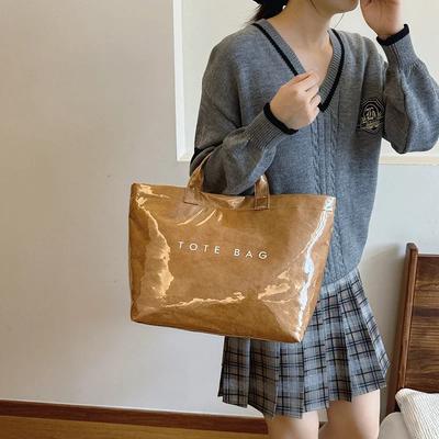 Versatile Jelly Manual Bag for Women Simple Large Capacity Commuting Tote Elegant and High-end New