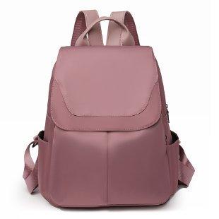 Schoolbag Oxford cloth backpack women's 1011 new trendy fashion solid color pu large capacity student schoolbag travel small backpack women