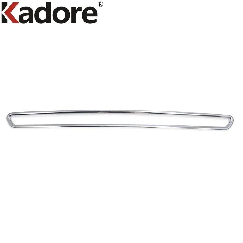 For Jeep Compass 2017 2018    Chrome Car Front Center Grille Grill Cover Trim Racing Grills Frame Trims Accessories