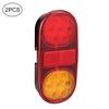 12V Universal Bright LED Taillight Tail Lamp with License Plate Light for Trailer Bus RV