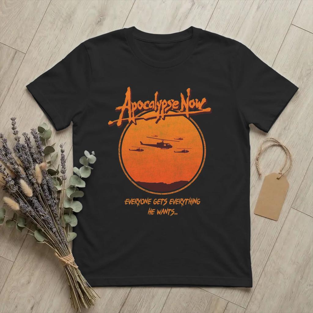 Cool Apocalypse Now Napalm TShirts Unisex Round Neck Pure Cotton T Shirts Cult Movie Short Sleeve Tee Shirt Printing merchandise