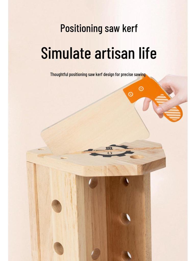 Toddler Educational Toolbox: Portable Workbench Toy for Early Learning and Repair Simulation.