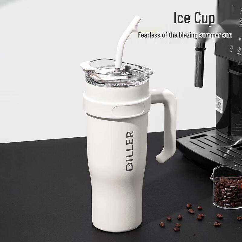 DILLER 1200ML Stainless Steel Insulated Straw Tumbler