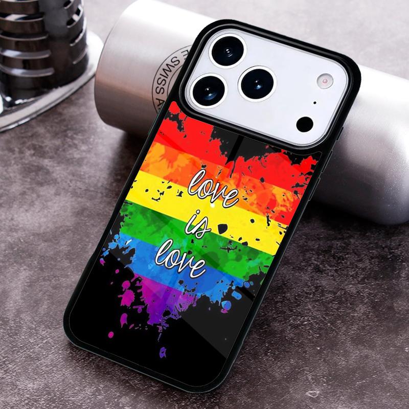 Gay Pride Flag LGBT Phone Case for iPhone 17 16 15 Pro Max Air 14 13 12 11 Plus Shockproof Cover