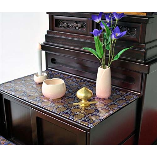 Fire-resistant Buddhist Altar Mat, Silver, Size 14