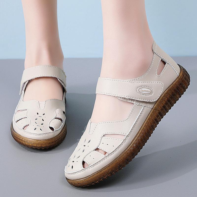 35-42 Dámské Letní Nadměrné Velikosti Prodyšné Módní Děrované Boty Ležérní Dámské Boty Sandály Zahradní Boty