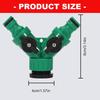 Efficient Water Divider Garden Hose Splitter Garden Tap Y-Type Watering Connector Distributor for Outdoor Faucet