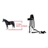 Horse Bridle with Rein And Leading Rope Equestrian Gear for Comfortable Use