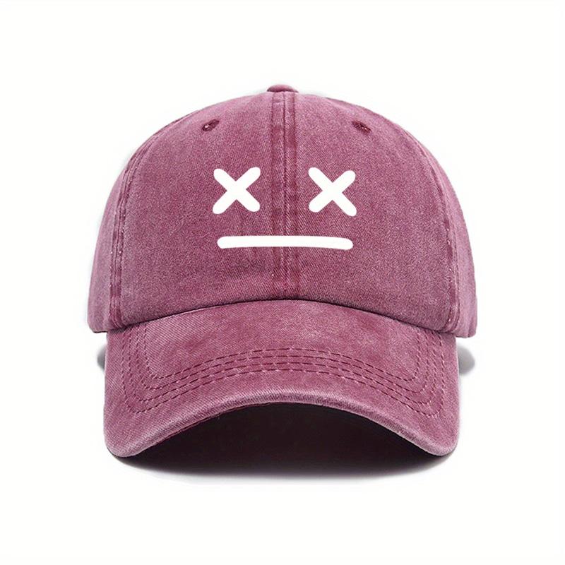 

Spring and Summer Outdoor Baseball Caps for Women Multi-color Simple Printed Peaked Caps for Men Sun Protection and Versatile Casual Hats красный
