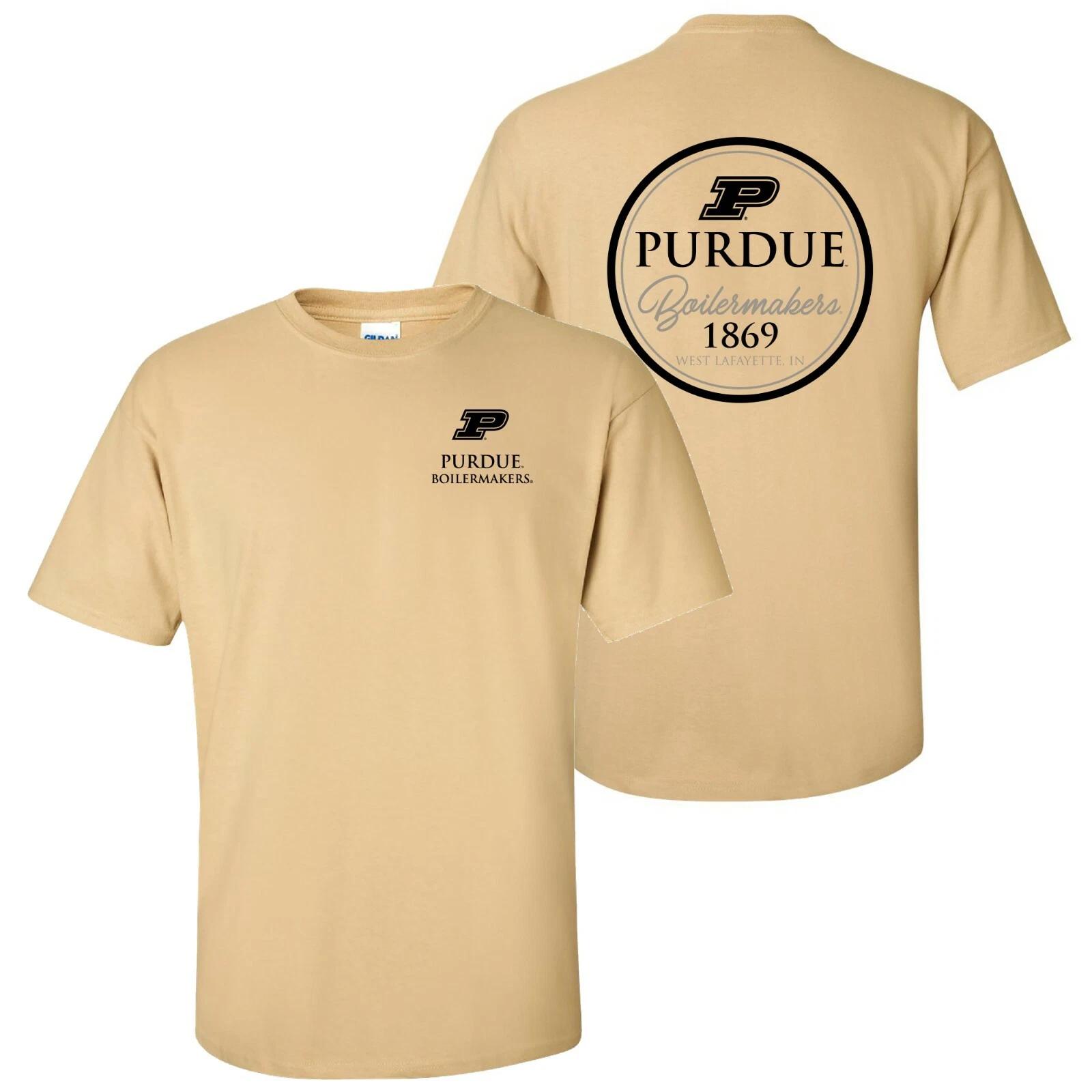 Purdue Boilermakers Classic Circle Licensed Unisex T-Shirt - Vegas Gold 2XL