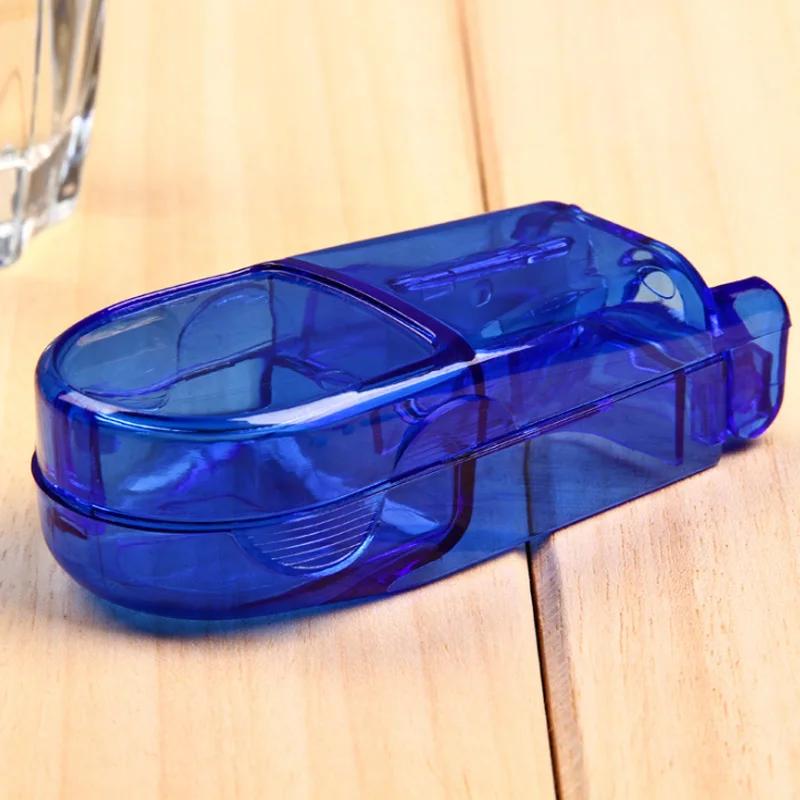 

Pill Cutter Box Portable Drug Box Tablet Cutter Splitter Medicine Pill Holder Pill Cutter Box синій