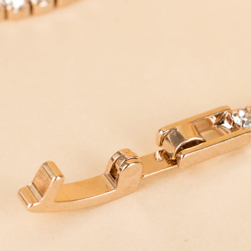 AUGUST ALICE Crystal Line Bracelet_Champagne Gold