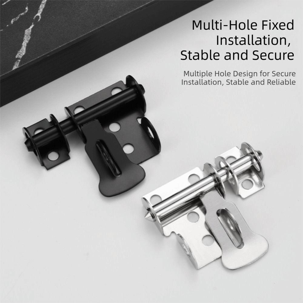 Stainless Steel Stainless Steel Door Latch With Screws Gate Safety Lock Bathroom Door