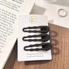 New Black Hairpin, Women'S Broken Forehead, Side Duckbill Clip, Clip For Adult Hair Accessories, Simple One-Word Clip.