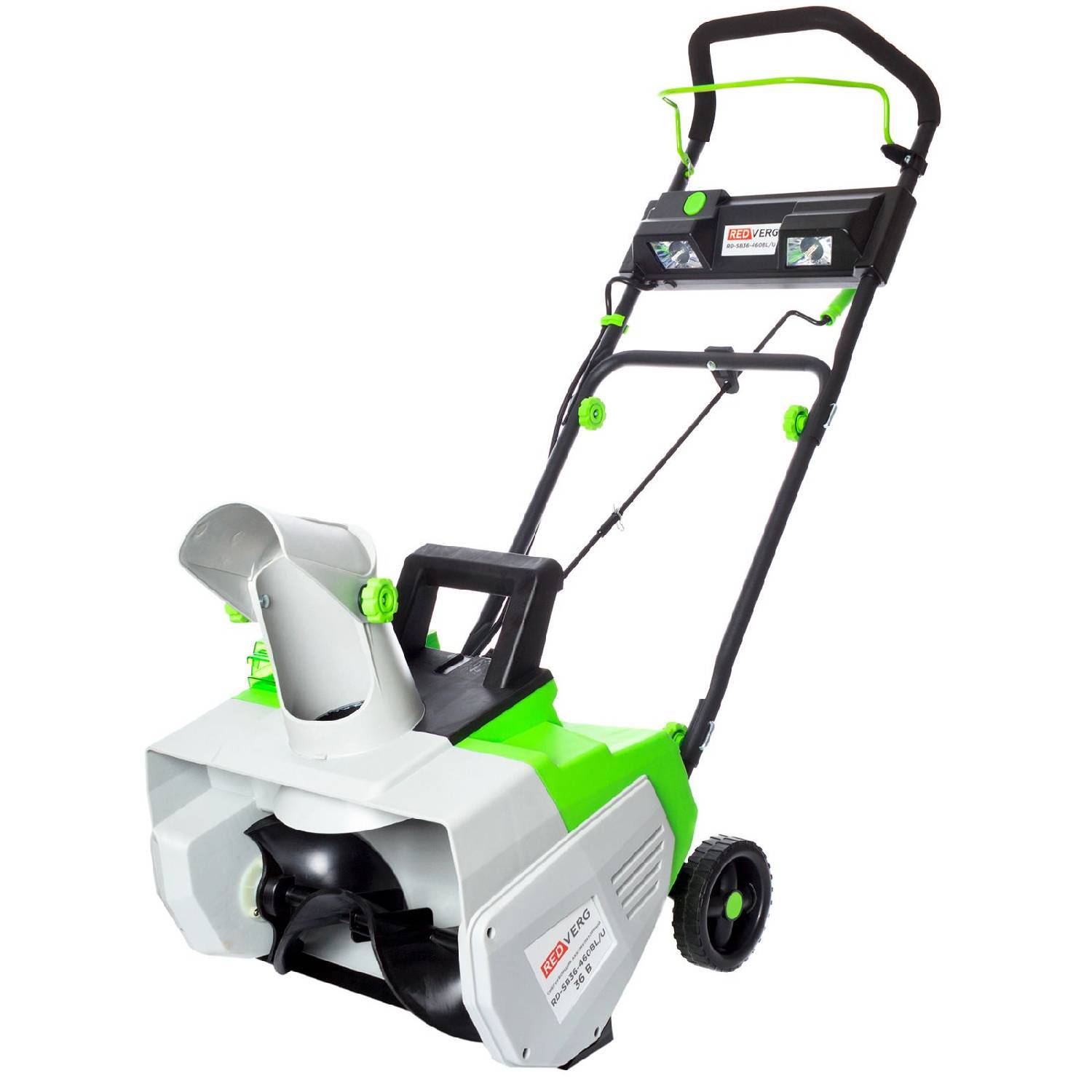 

Аккумуляторный снегоочиститель Redverg Rd-sb36-460bl u