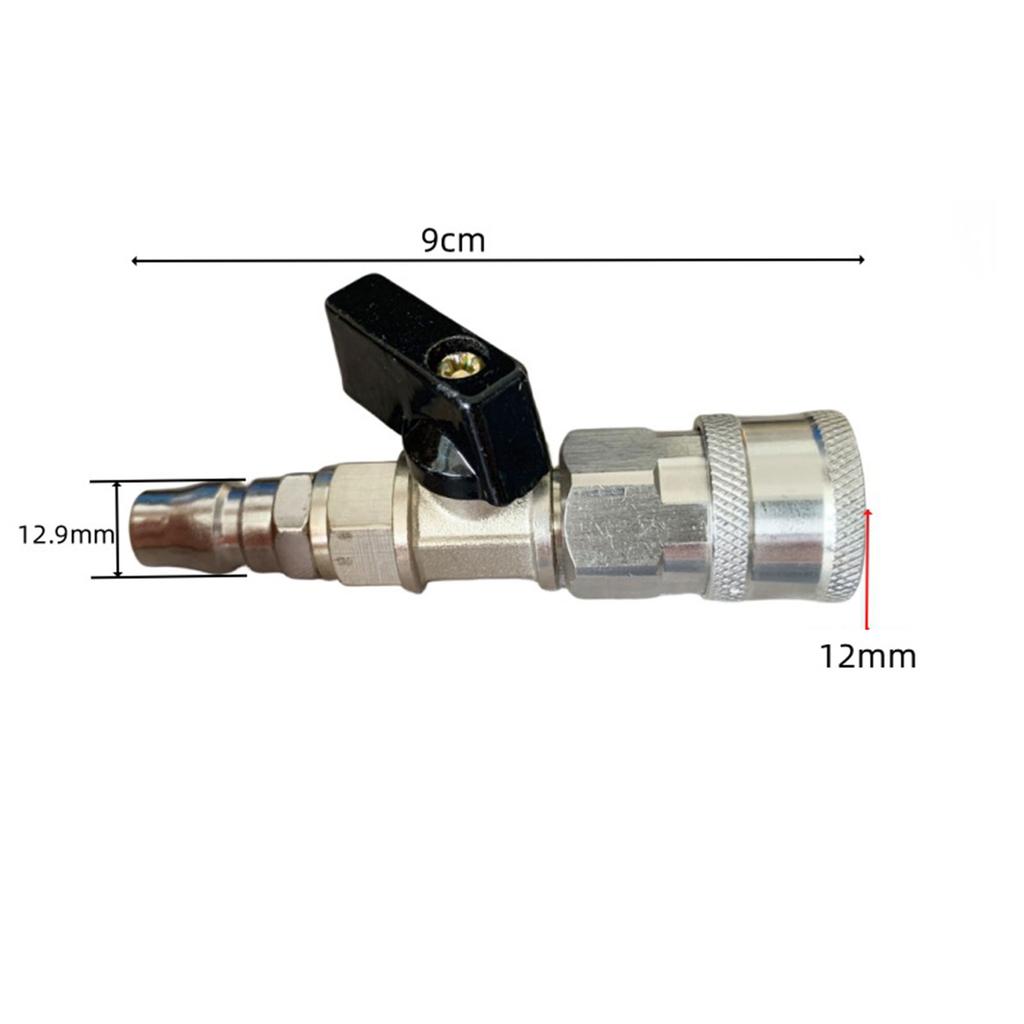High Pressure Washer Ball Valve Kit Quick Connect Plug Portable Water Flow Switch Sturdy Multiuse for Attachments Hose Switch