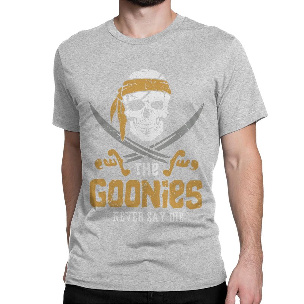 The Goonies Skull TV Series T-Shirts for Men Women Funny Pure Cotton Tee Shirt Round Neck Short Sleeve T Shirt Summer Clothing