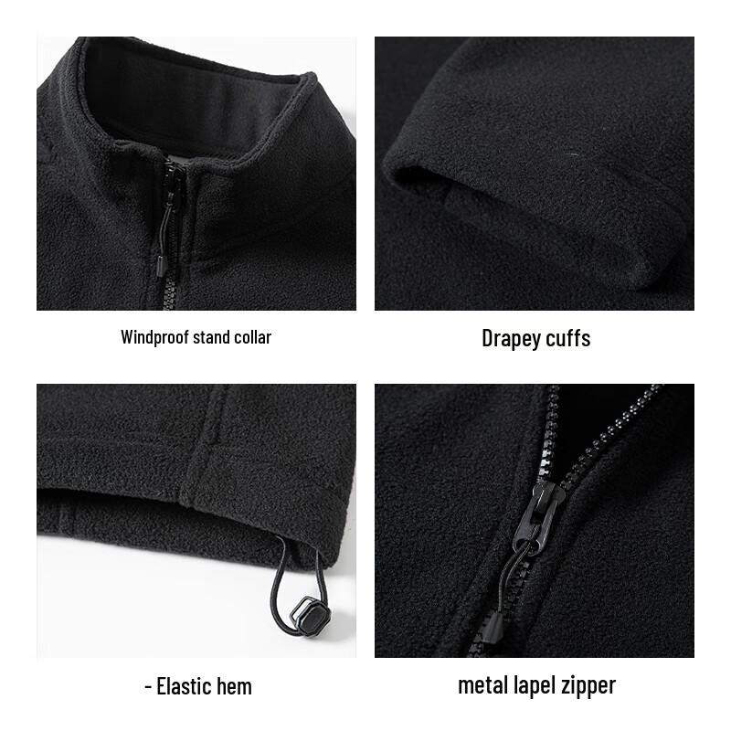 JEANSWEST Men's Thickened Fleece Lined Jacket