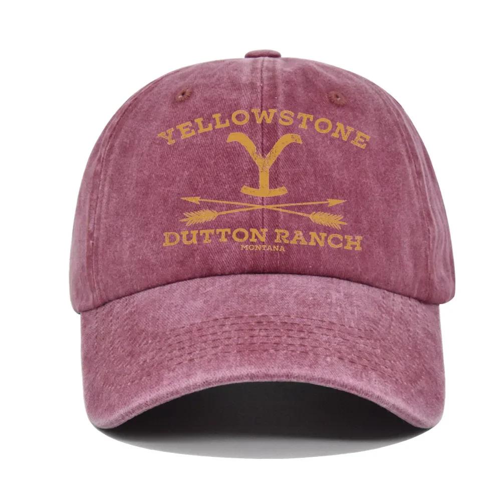 Yellowstone printed baseball cap for men and women, suitable for outdoor sports, running, sun protection, duckbill cap